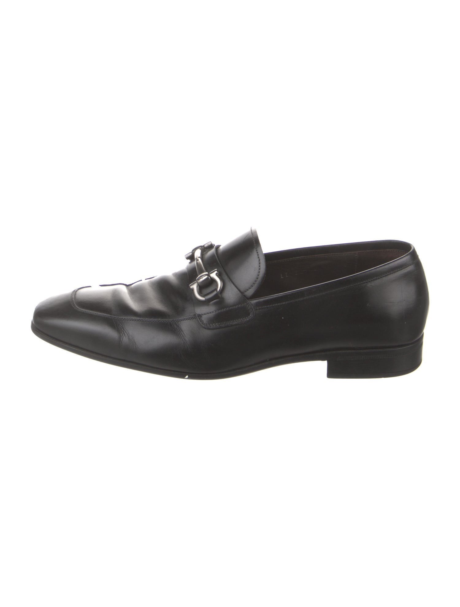 Salvatore Ferragamo Gancini Logo Leather Dress Loafers