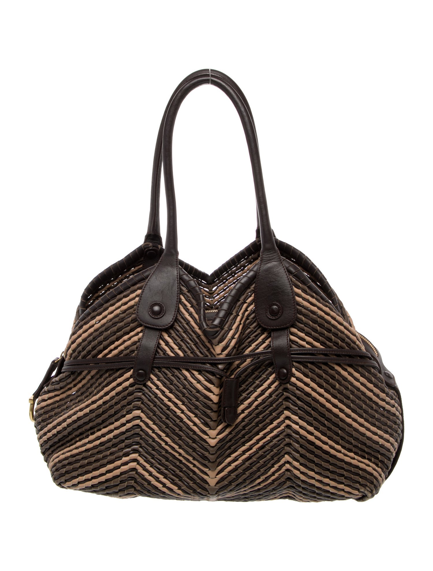 Salvatore Ferragamo Leather Top Handle Bag Vintage