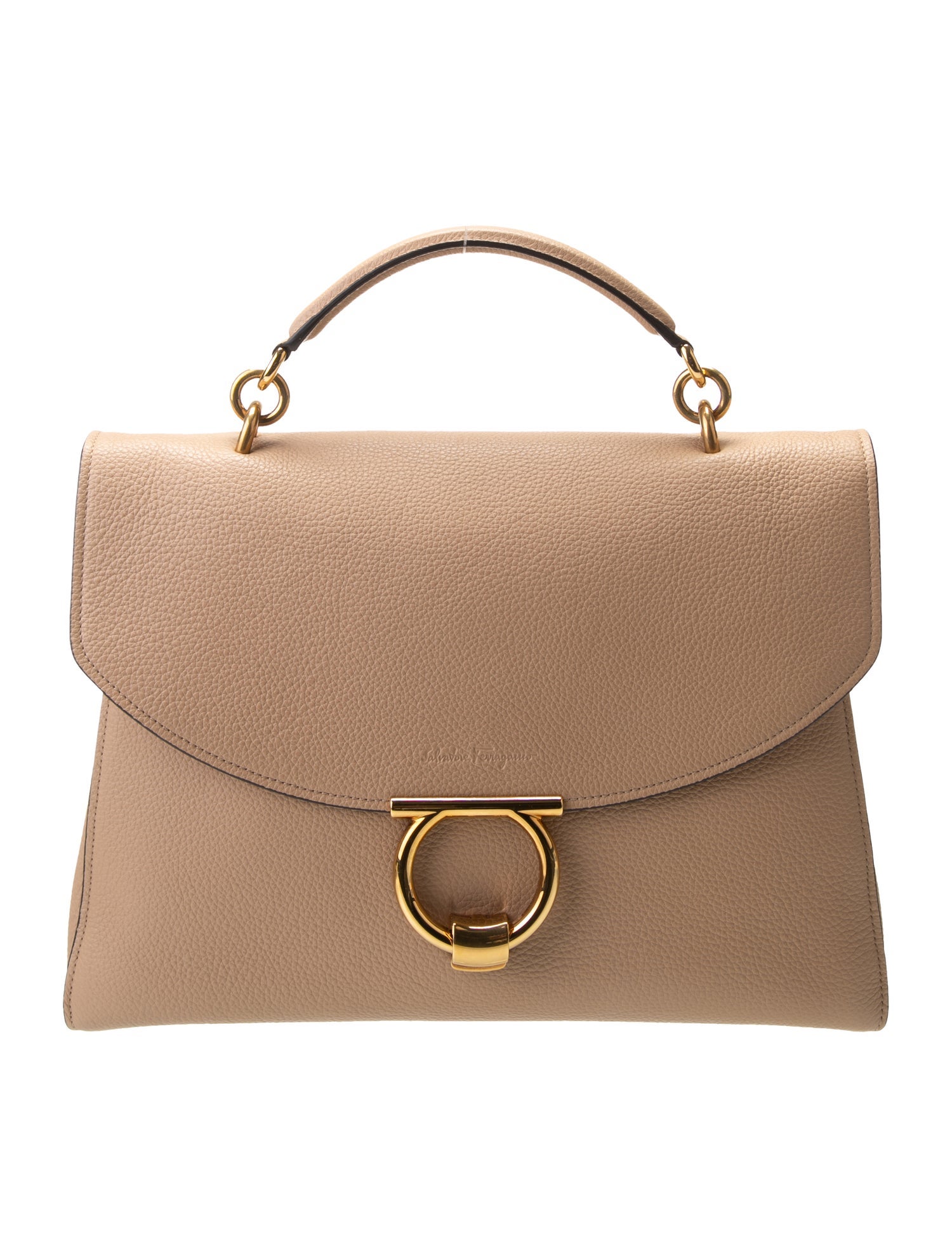 Salvatore Ferragamo Gancini Top Handle Bag