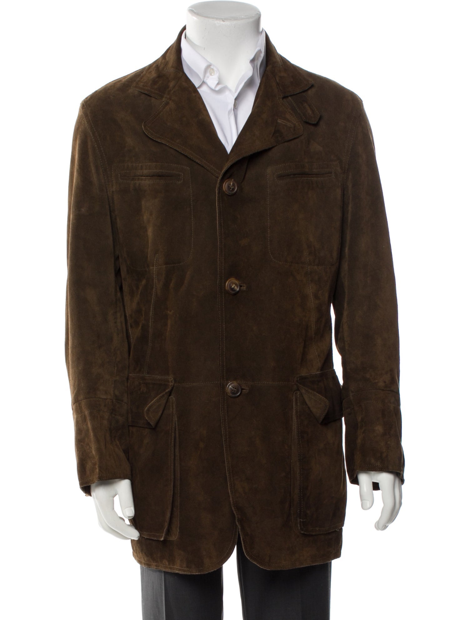 Salvatore Ferragamo Leather Utility Jacket