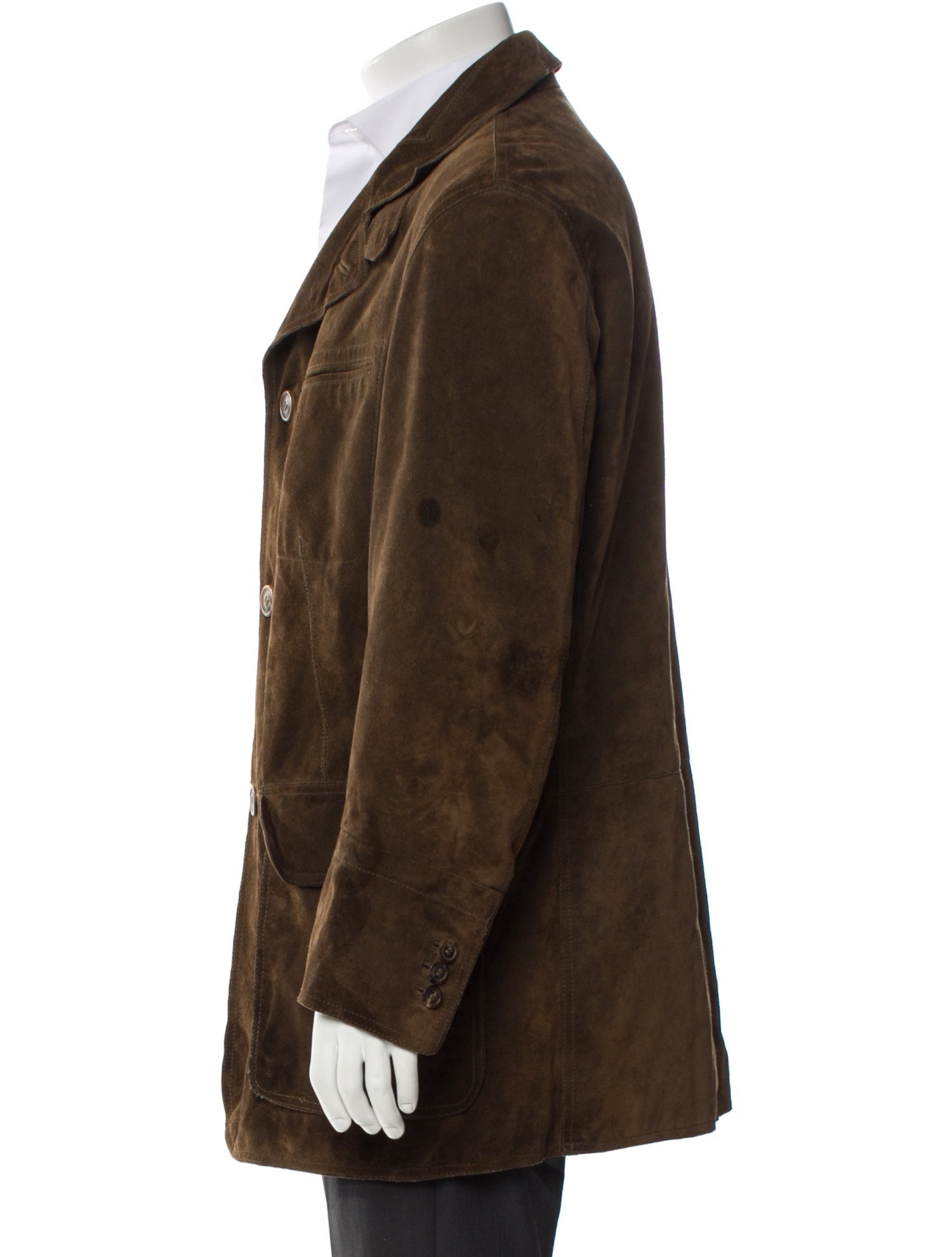 Salvatore Ferragamo Leather Utility Jacket