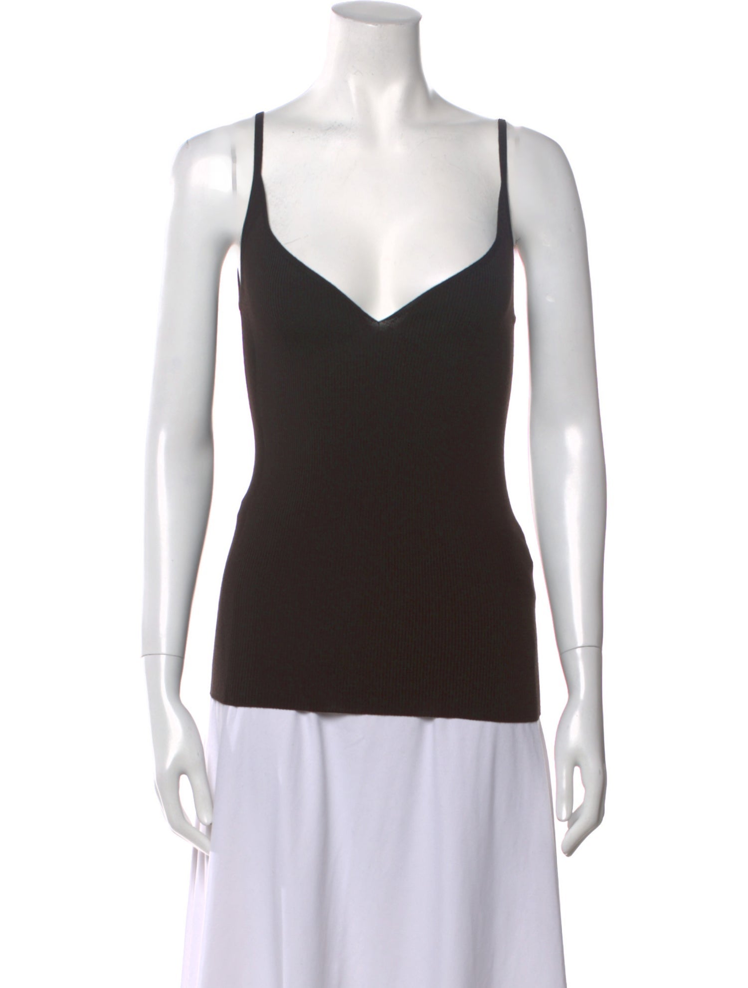 Salvatore Ferragamo Virgin Wool V-Neck Top