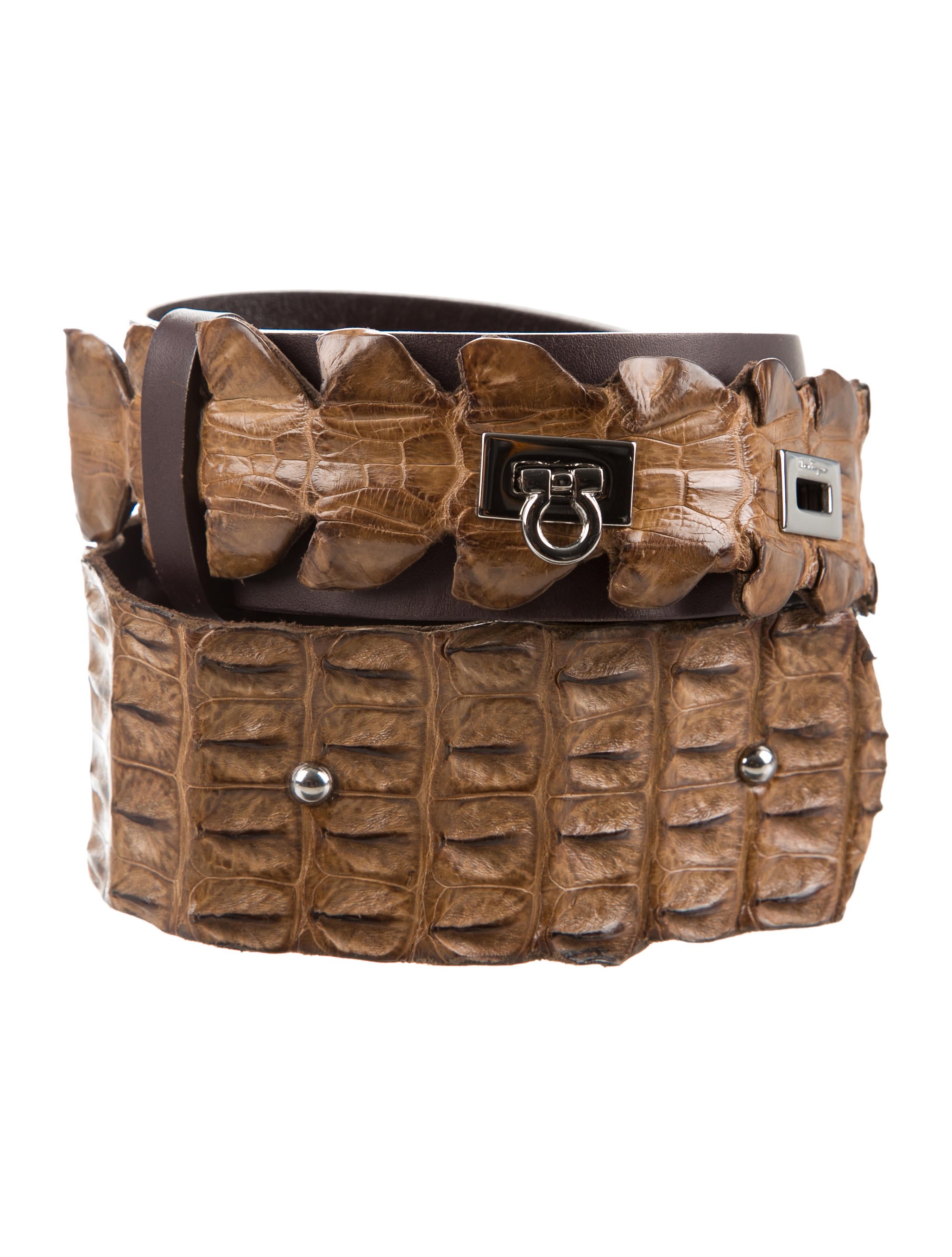 ferragamo crocodile belt