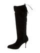 Salvatore Ferragamo Suede Lace-Up Boots