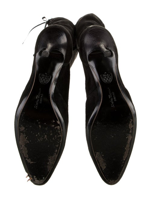 Salvatore Ferragamo Suede Lace-Up Boots