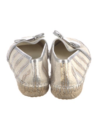 Salvatore Ferragamo Vara Bow Accent Canvas Espadrilles