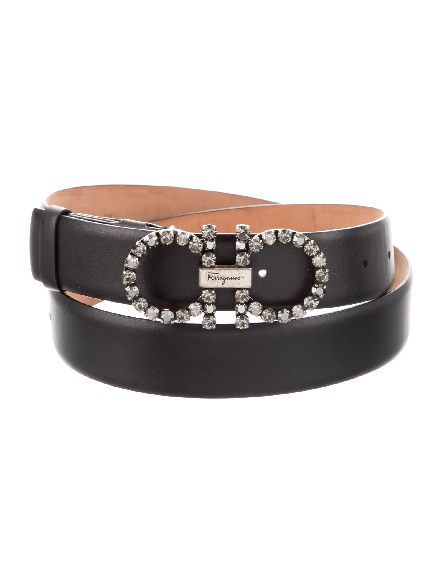 Salvatore Ferragamo Gancini Logo Leather Belt