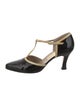 Salvatore Ferragamo Patent Leather T-Strap Pumps