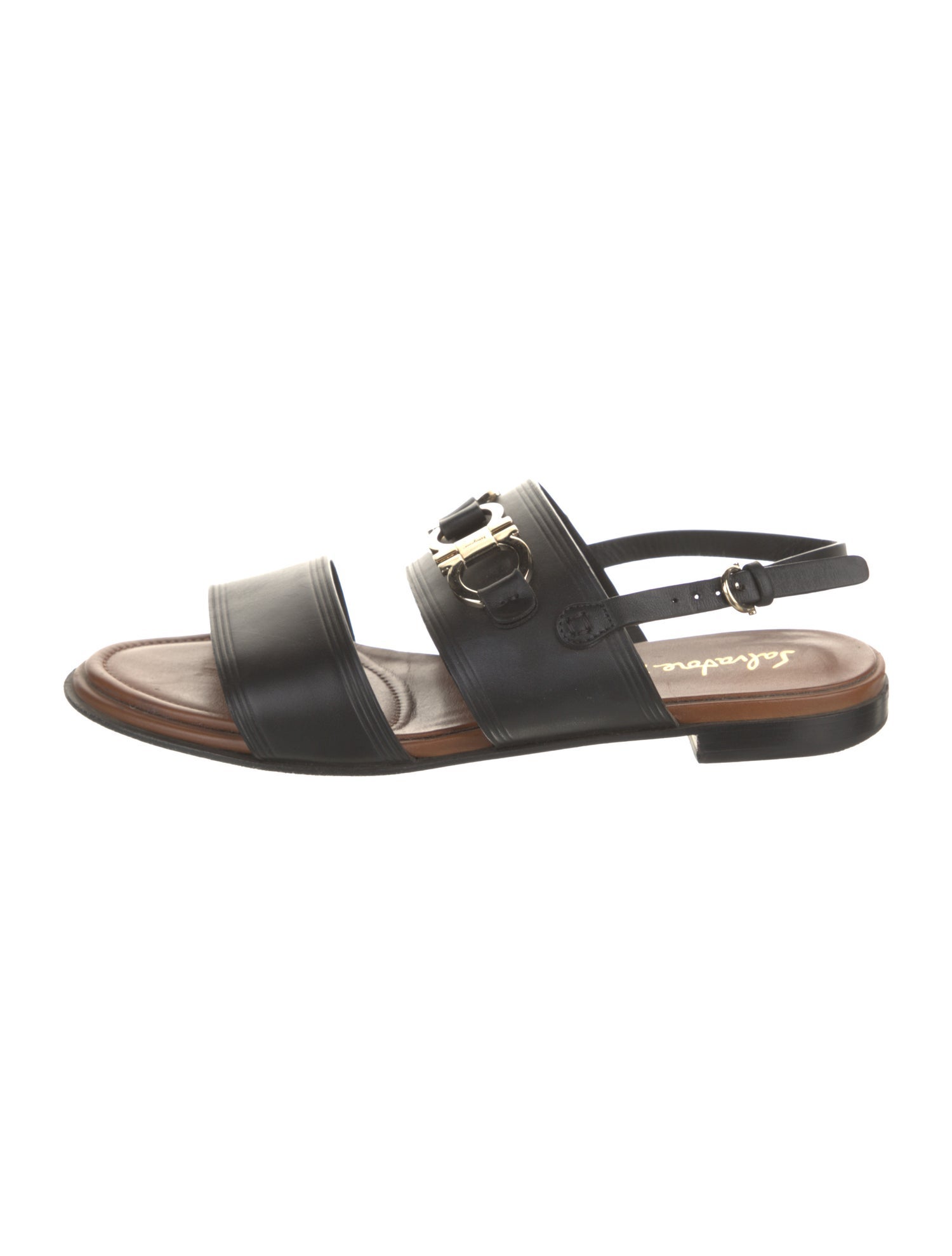 Salvatore Ferragamo Leather Slingback Sandals