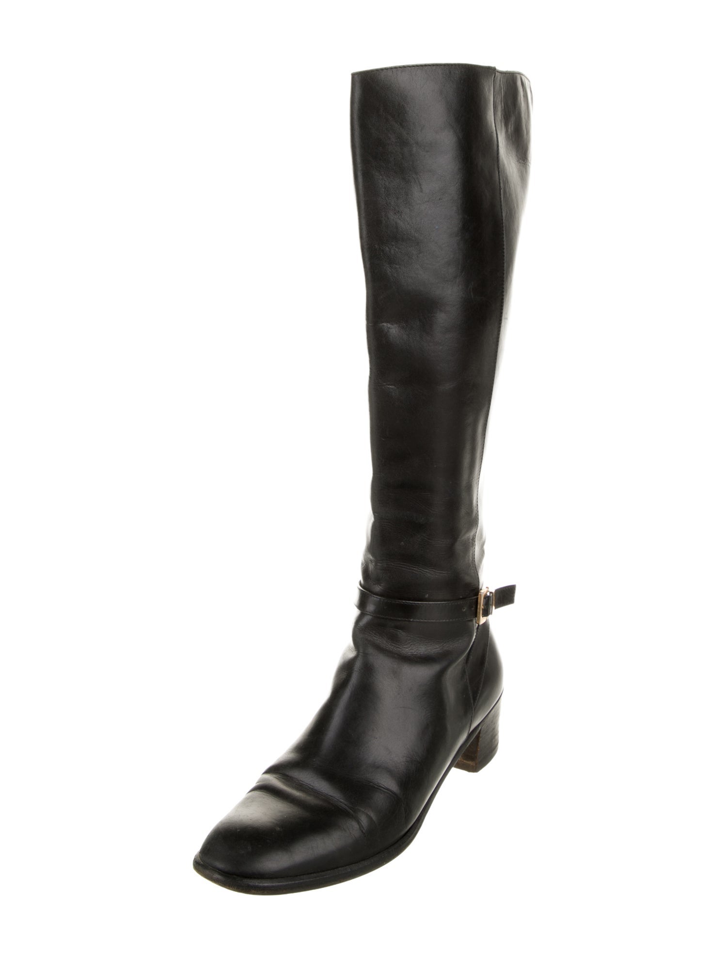 Salvatore Ferragamo Leather Riding Boots