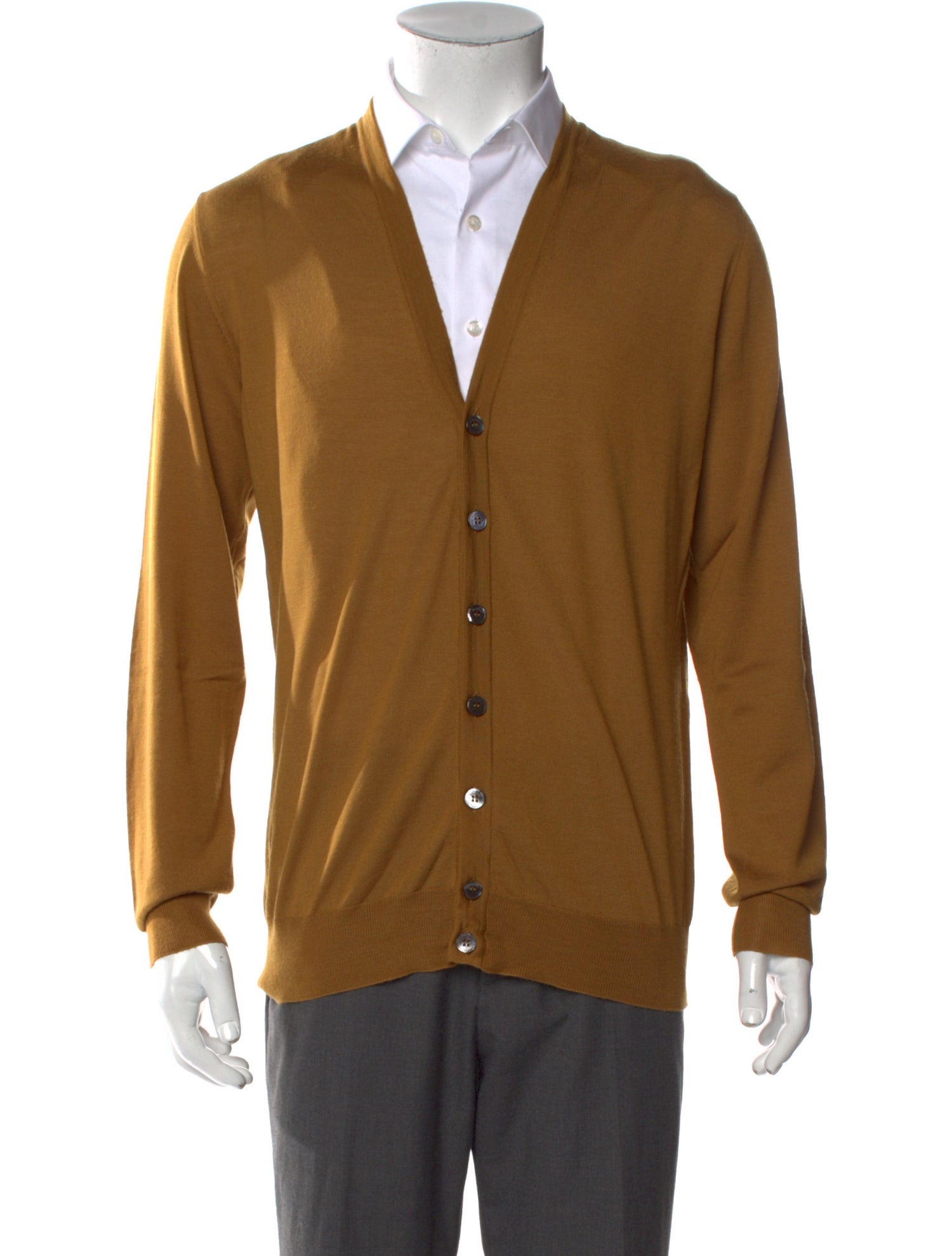 Salvatore Ferragamo Wool V-Neck Cardigan