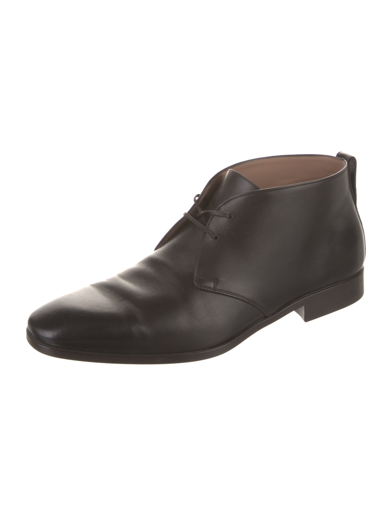 Salvatore Ferragamo Leather Lace-Up Boots