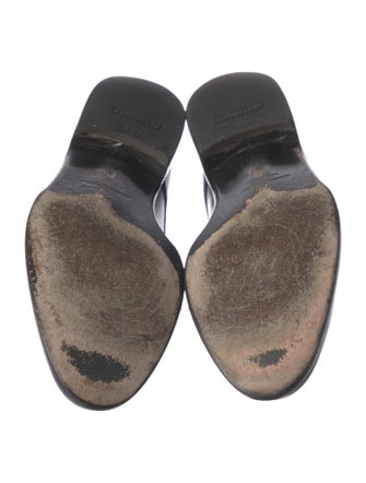 Salvatore Ferragamo Leather Monk Straps