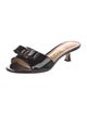 Salvatore Ferragamo Vara Bow Accent Patent Leather Slides