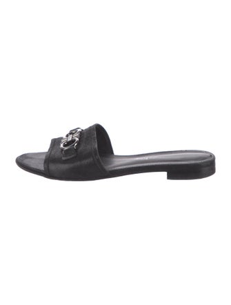 Salvatore Ferragamo Leather Slides