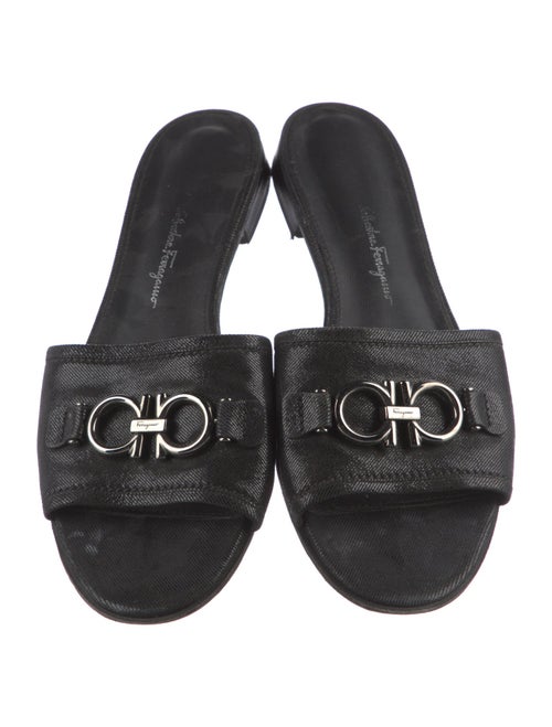 Salvatore Ferragamo Leather Slides