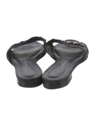 Salvatore Ferragamo Leather Slides