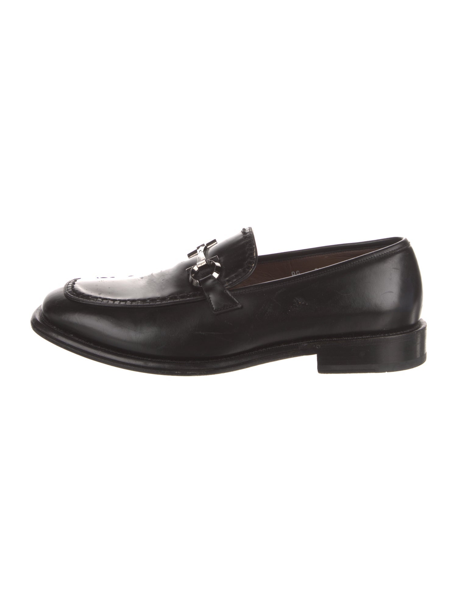 Salvatore Ferragamo Leather Monk Straps