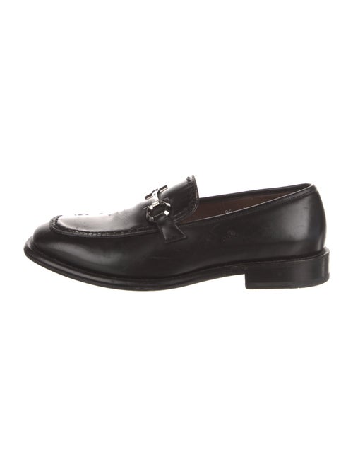 Salvatore Ferragamo Leather Monk Straps