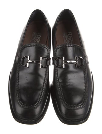 Salvatore Ferragamo Leather Monk Straps