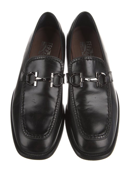 Salvatore Ferragamo Leather Monk Straps