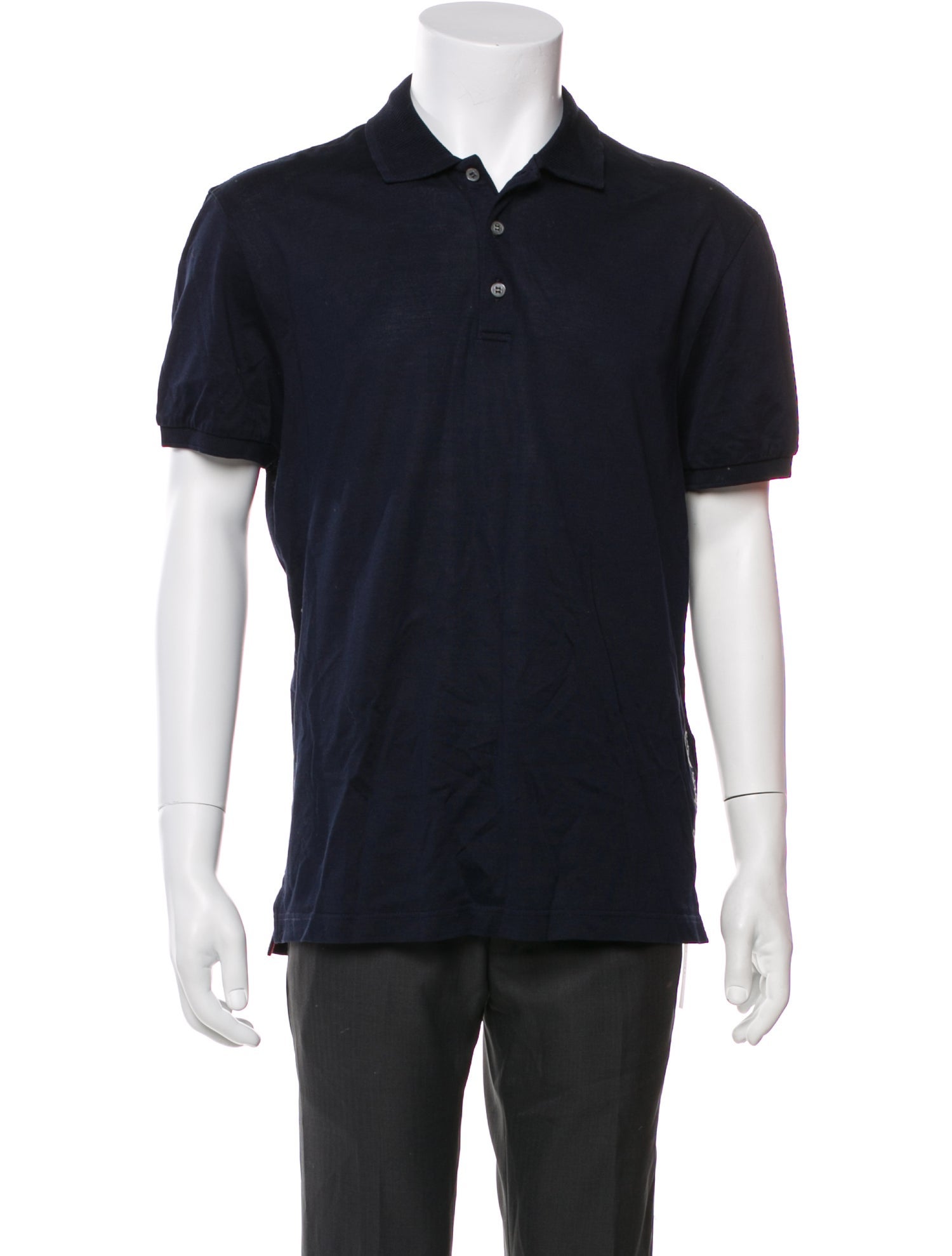 Salvatore Ferragamo Crew Neck Short Sleeve Polo Shirt