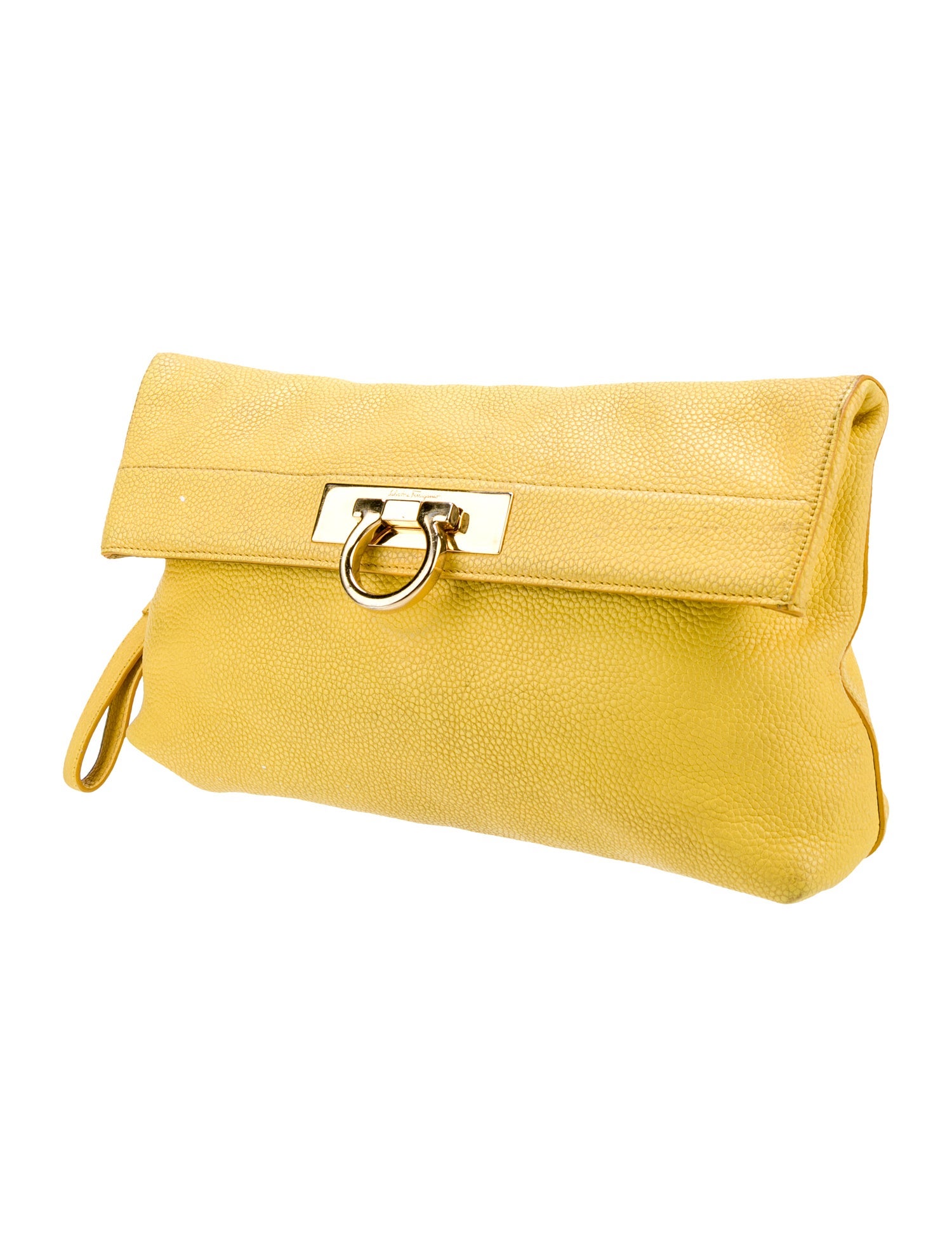 Salvatore Ferragamo Leather Clutch