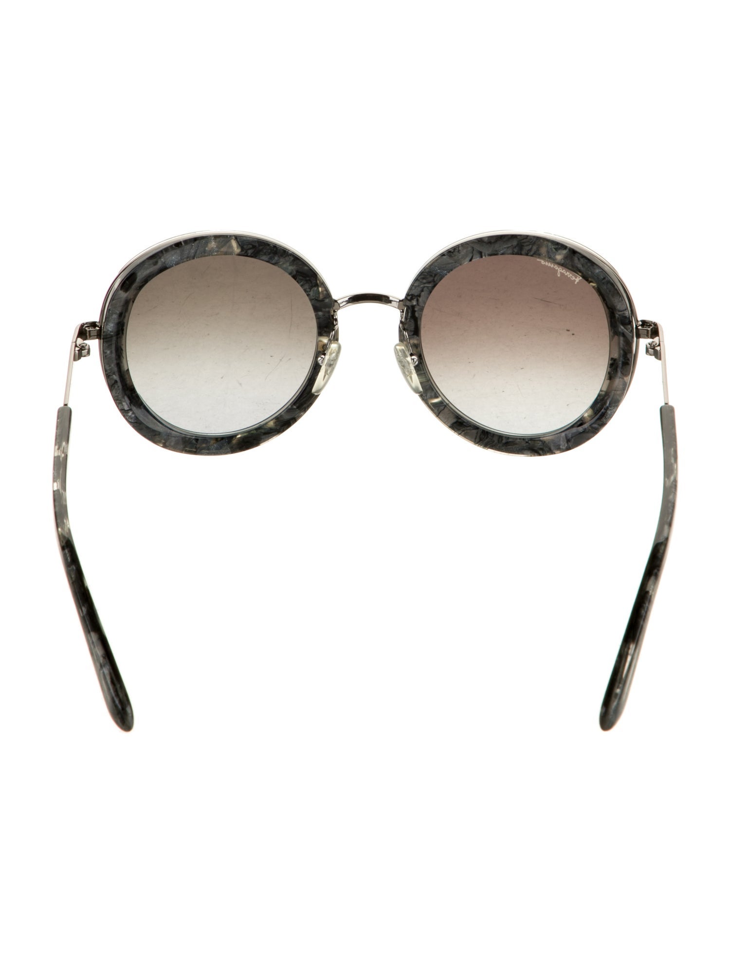 Salvatore Ferragamo Round Gradient Sunglasses w/ Tags