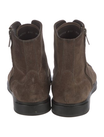 Salvatore Ferragamo Suede Lace-Up Boots