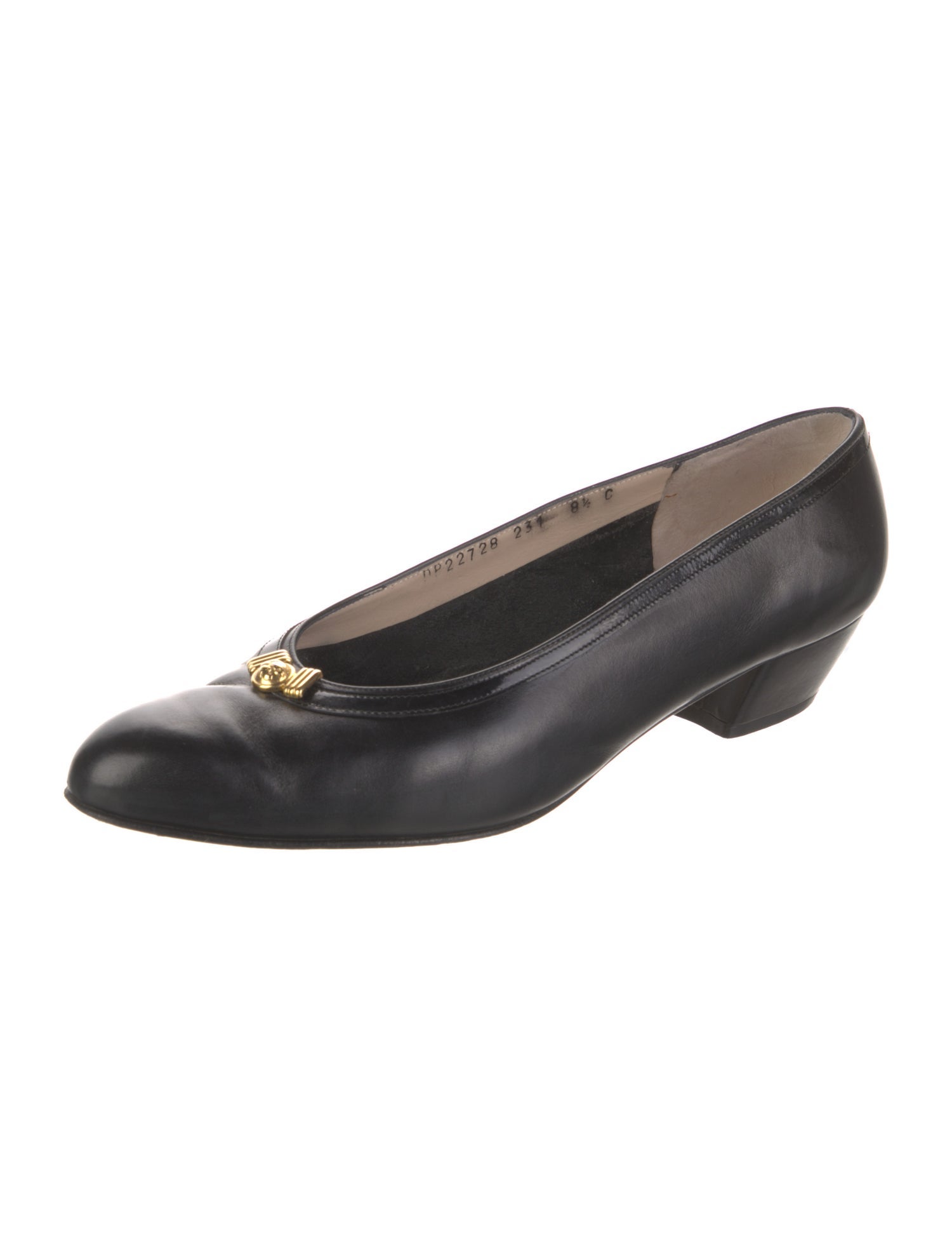 Salvatore Ferragamo Vara Bow Accent Leather Pumps