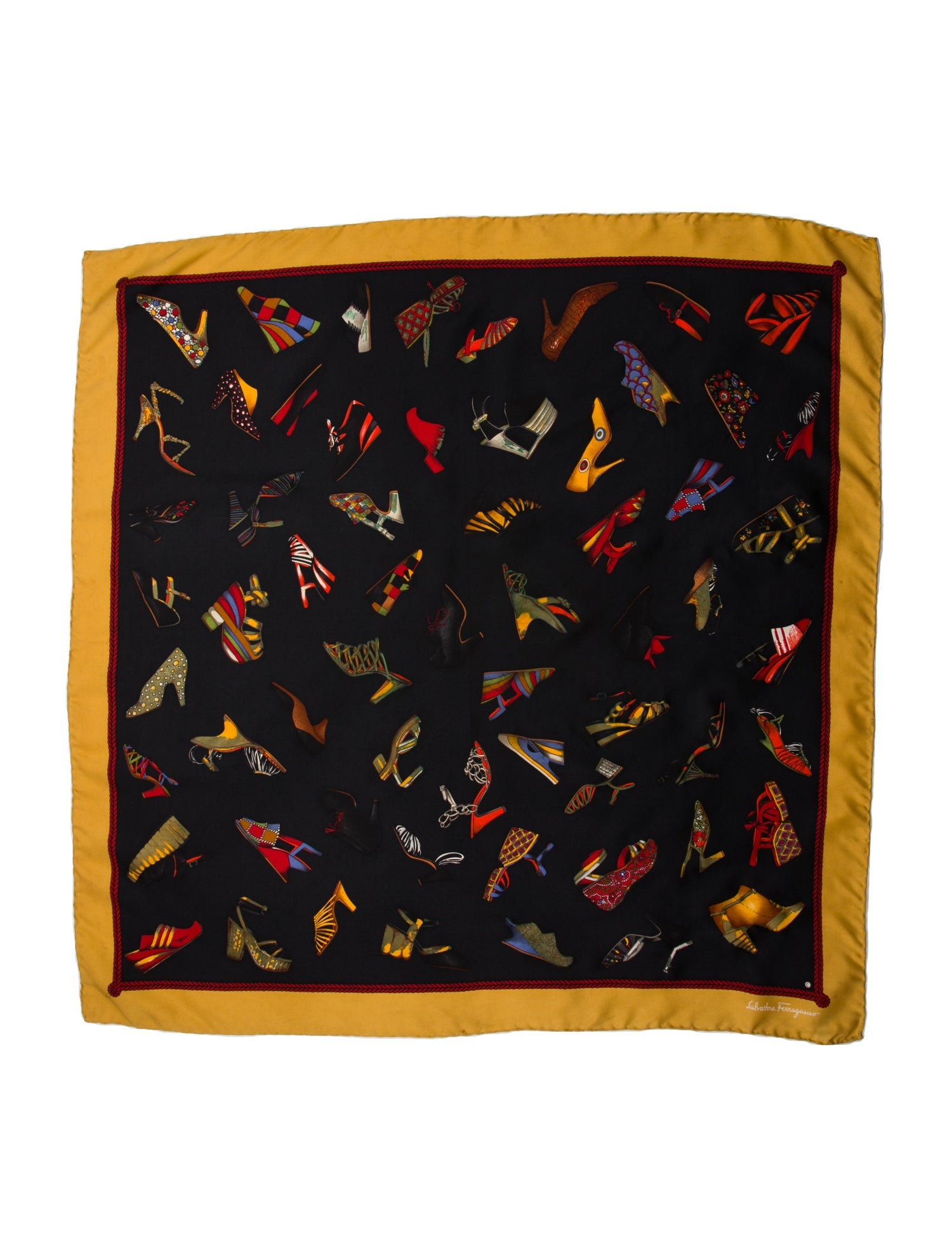 Salvatore Ferragamo Silk Printed Scarf