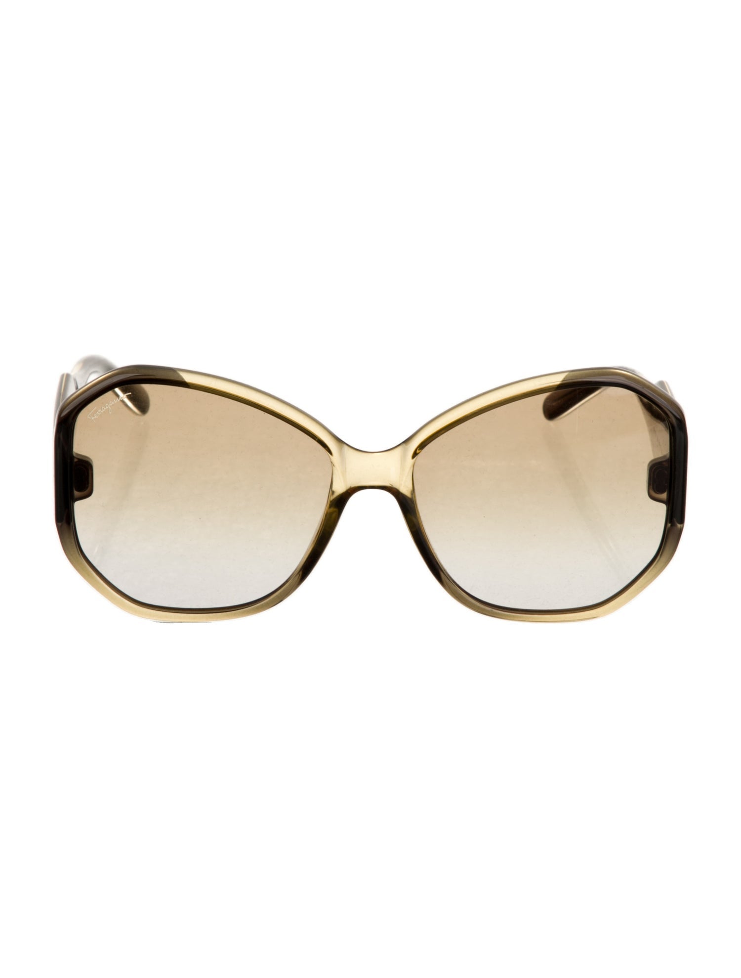 Salvatore Ferragamo Gancini Logo Oversize Sunglasses