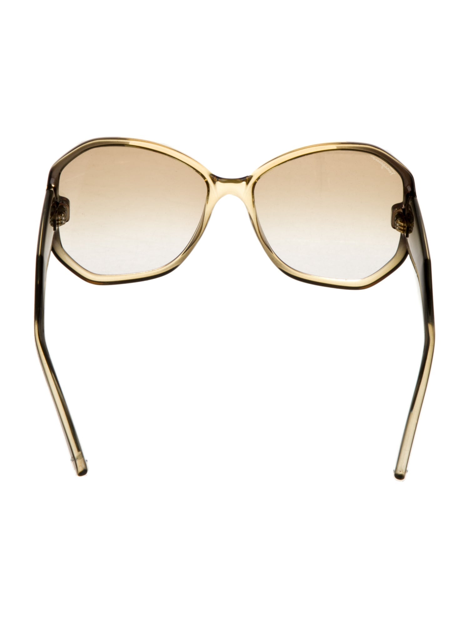 Salvatore Ferragamo Gancini Logo Oversize Sunglasses