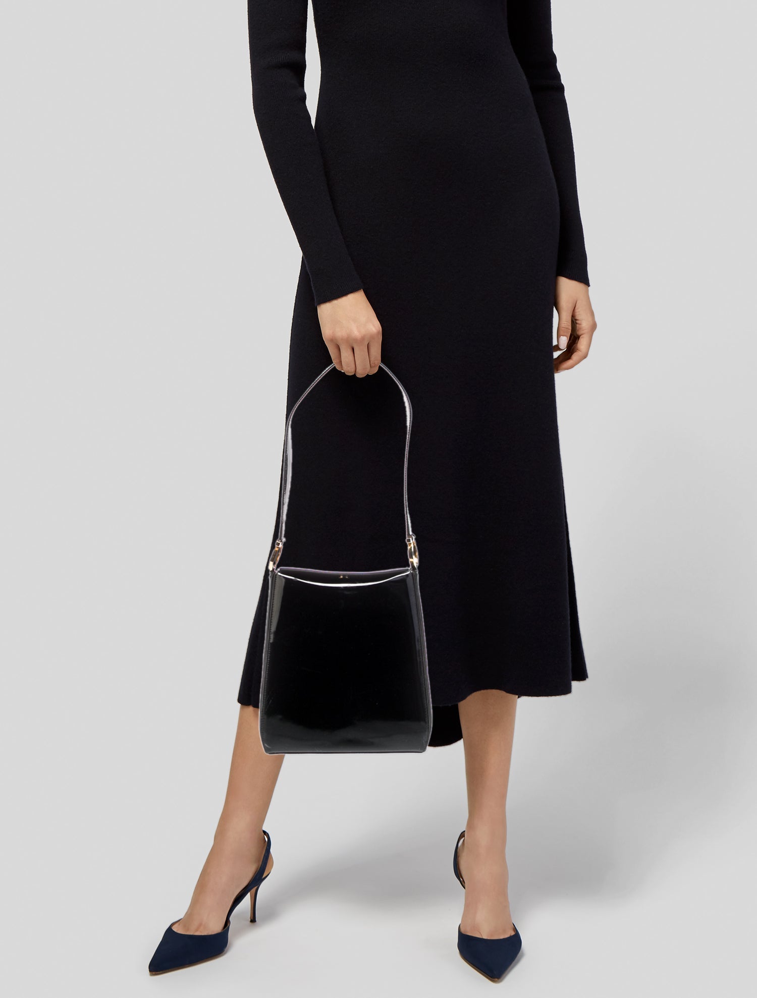 Salvatore Ferragamo Patent Leather Shoulder Bag