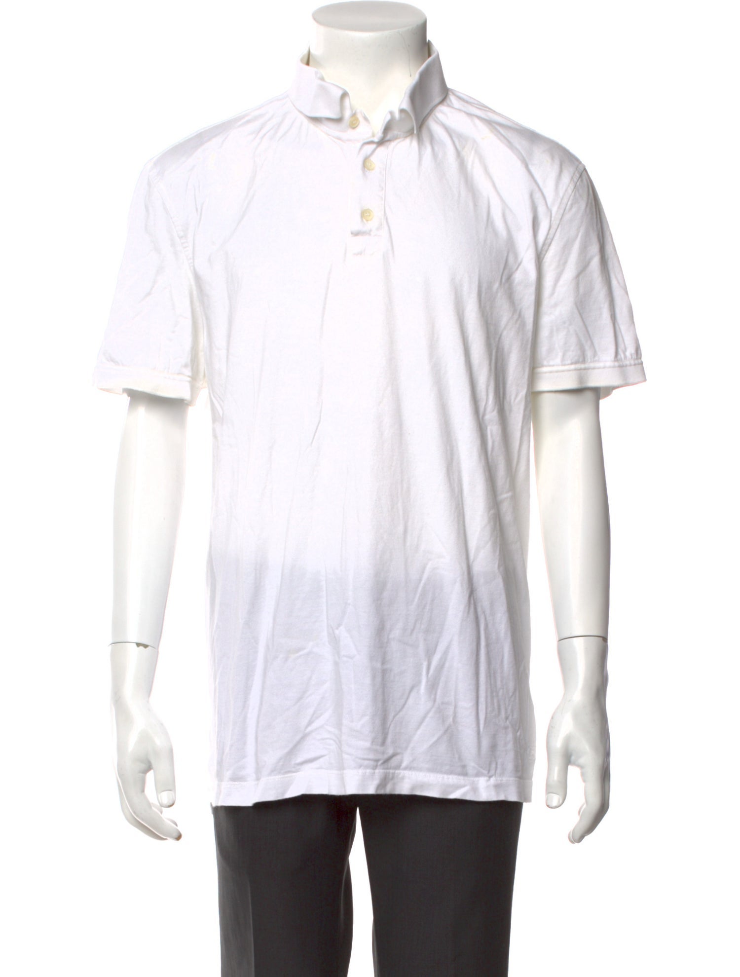 Salvatore Ferragamo Collar Short Sleeve Polo Shirt