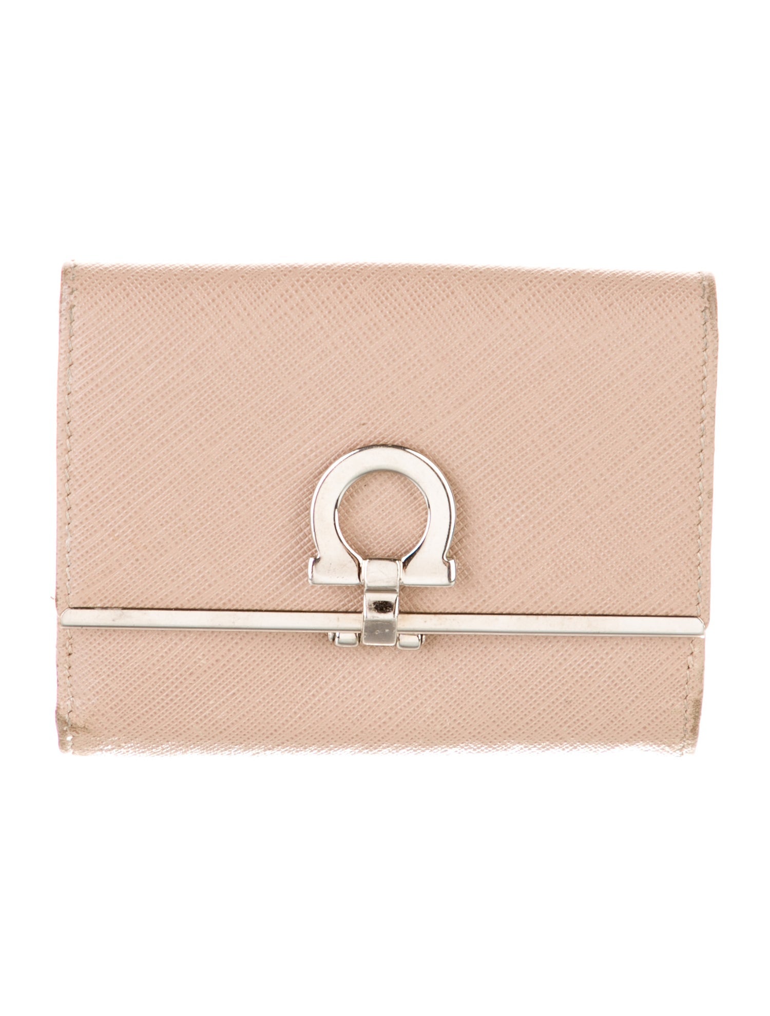 Salvatore Ferragamo Saffiano Leather Compact Wallet