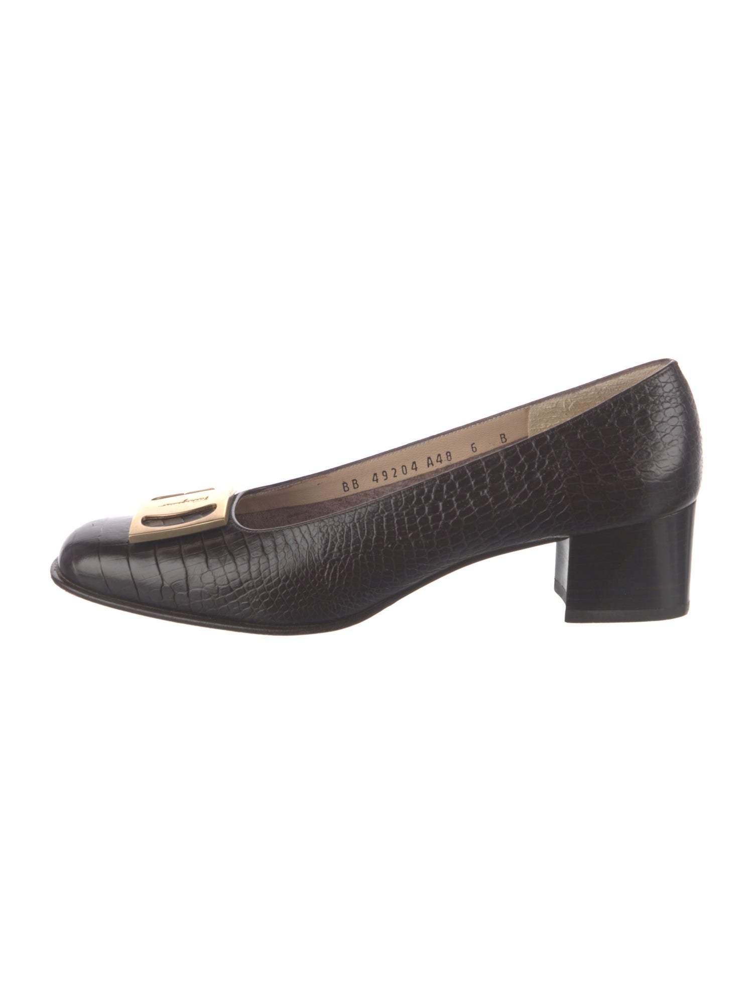 Salvatore Ferragamo Vara Bow Accent Leather Pumps