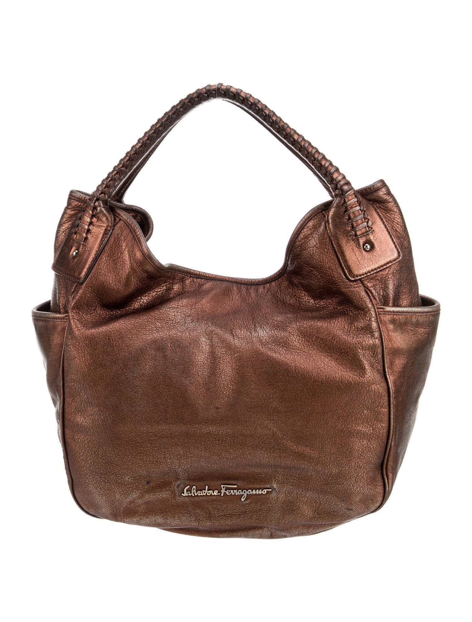Salvatore Ferragamo Leather Top Handle Bag