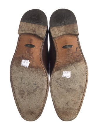 Salvatore Ferragamo Leather Monk Straps