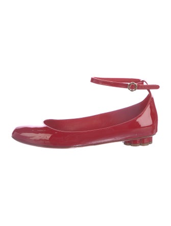 Salvatore Ferragamo Patent Leather Ballet Flats