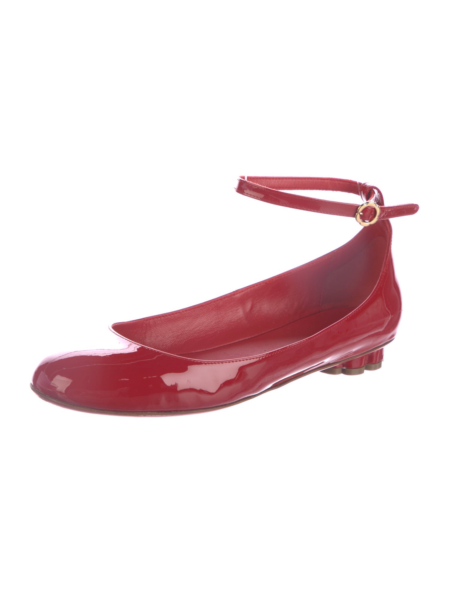 Salvatore Ferragamo Patent Leather Ballet Flats