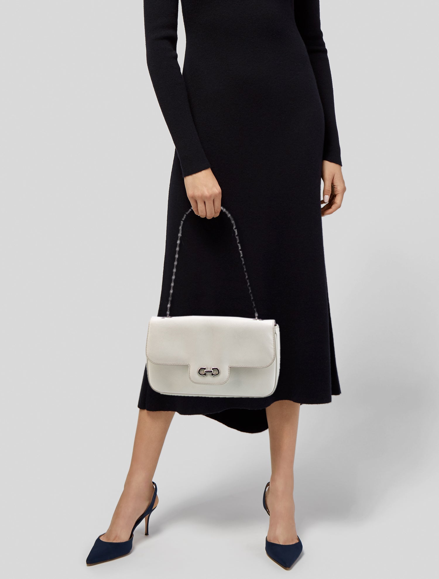 Salvatore Ferragamo Saffiano Leather Shoulder Bag