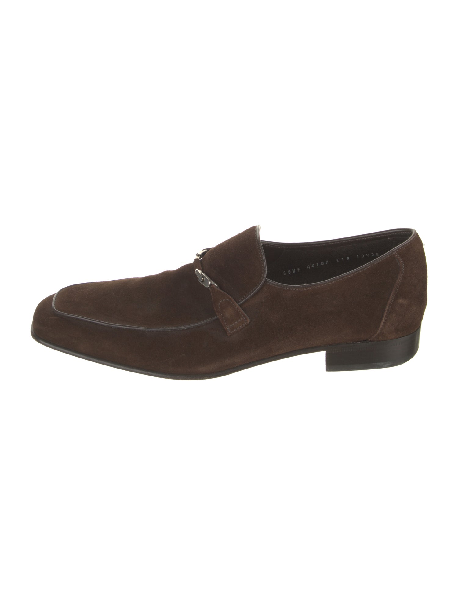 Salvatore Ferragamo Gancini Logo Suede Dress Loafers