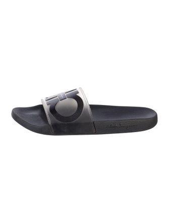 Salvatore Ferragamo Rubber Printed Slides