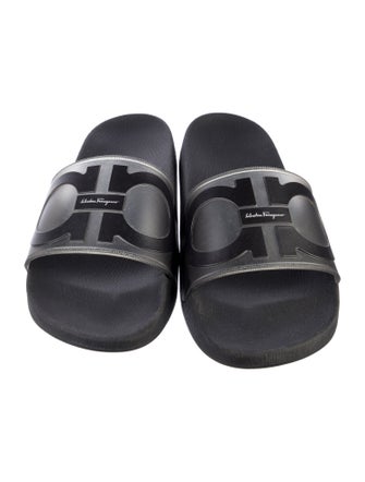 Salvatore Ferragamo Rubber Printed Slides