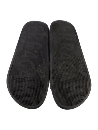 Salvatore Ferragamo Rubber Printed Slides