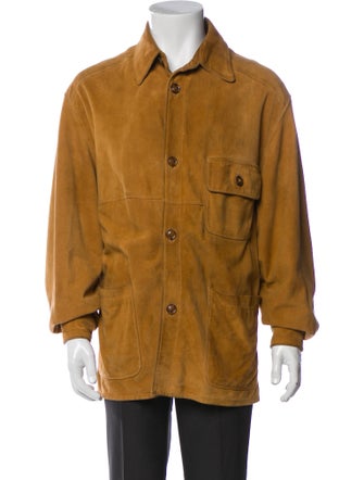 Salvatore Ferragamo Leather Utility Jacket