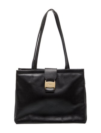 Salvatore Ferragamo Leather Top Handle Bag