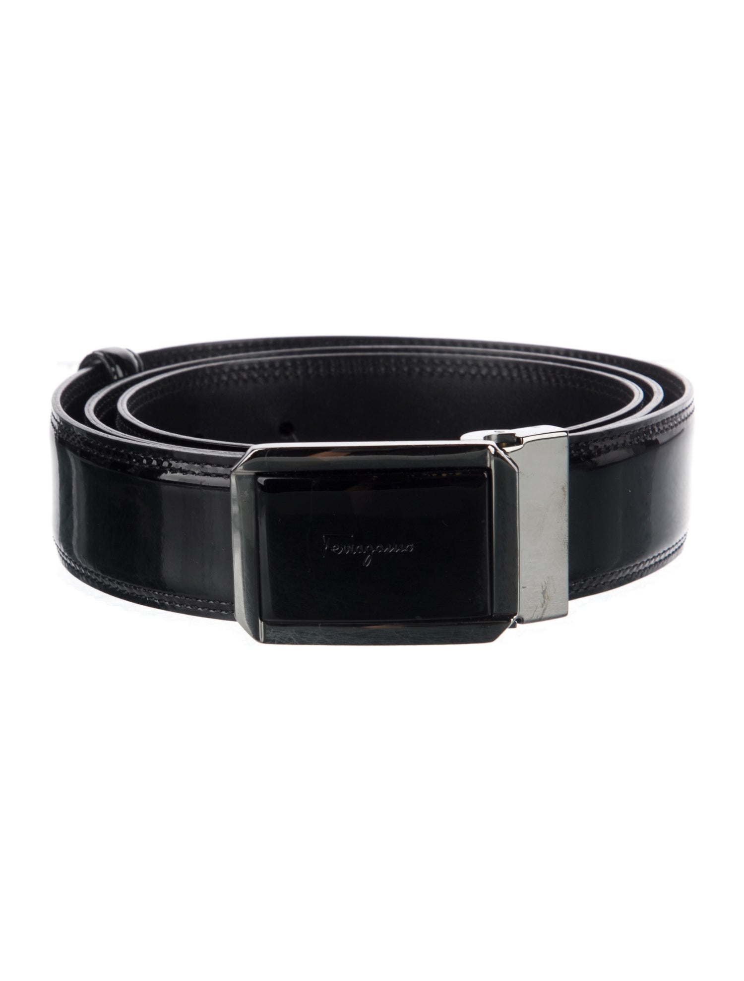 Salvatore Ferragamo Patent Leather Belt