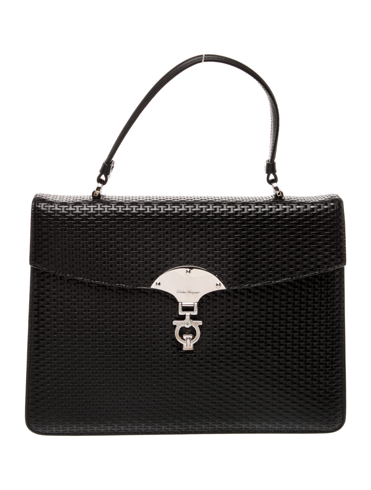 Salvatore Ferragamo Leather Top Handle Bag